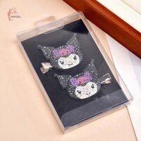 Shngki 2 Chiếc Hoạt Hình Dễ Thương Full Kim Cương Giả Kẹp Tóc Đáng Yêu Lấp Lánh Hello Kitty Kẹp Tóc Bên Nổ Kẹp Cho Bé Gái Phụ Kiện Tóc MNS