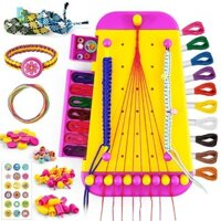 [Shngki] Bé Gái Tình Bạn Dây Tay Dệt Handmade DIY Bộ Vòng Tay Co Giãn Headrope Làm Đồ Dùng Dự Tiệc Đồ Chơi Xếp Hình Quà Tặng [MỚI]