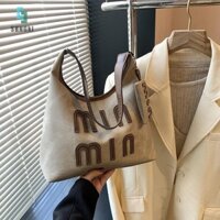 [Shngki] Túi thông thường dành cho nữ Túi đeo vai thời trang hợp thời trang thu đông Túi Tote sức chứa lớn Túi xách đi lại Túi đeo vai đơn [MỚI]