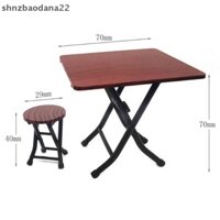 [Shnzdd] Bộ bàn và ghế gấp nội thất mini nhà búp bê 1: 12 với 4 mẫu ghế EMKK