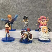 👉[SHOCK ] Set 6 Mô hình luffy chibi ( one piece )