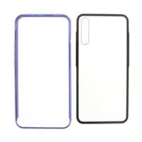 Shockproof Metal Frame Phone Case Shell Cover - blue