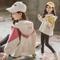 Shop 2025 Bé Gái Áo Khoác Thời Trang Thu Đông Quần Áo 6 Xuân Thu Phong Cách 7 Bé Gái 8 Trẻ Em 9 Phiên Bản Hàn Quốc Áo Khoác 12 Tuổi 3.23