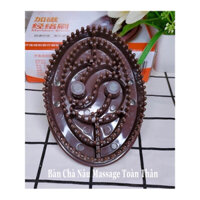 [Shop] Bàn chà thông kinh lạc, massage body, bàn chà nâu có 2 cực nam châm âm dương có hộp( hàng loại 1)