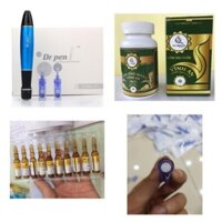 [Shop] Combo máy phi kim tích điện Drpen A1, tảo xoắn, vitamin C Hàn Quốc, 5 kim nano dùng cho spa, thẩm mỹ viện