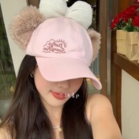 Shop Hat Mickey Shirley Mũ Hoa Hồng Ba Chiều Tai Mèo Cửa Hàng Chống Nắng Mũ Bóng Chày Dễ Thương Chu Vi Đầu Lớn Siêu Dễ Thương Mở Rộng 2.27