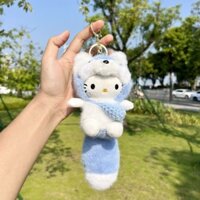 [Shop Hot Sale] Animal KT Hoạt Hình Dễ Thương Sang Trọng Gấu Trúc Móc Khóa Mặt Dây Chuyền Cô Gái Túi Trái Tim Phụ Kiện Sinh Viên Cặp Đôi Quà Tặng zy25403