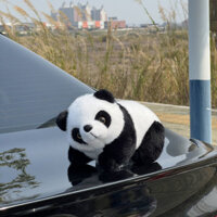 [Shop Hot sale] Búp bê gấu trúc nhỏ, mông xe, cốp xe, trang trí xe nhỏ dễ thương, phụ kiện bên ngoài xe, Mặt dây chuyền phía sau