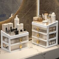 [Shop Hot Sale] Hộp Bảo Quản Mỹ Phẩm Kệ Để Bàn Chăm Sóc Da Hộp Tủ Hộ Gia Đình Sắp Xếp Ngăn Kéo Bồn Cầu Chân Đế 3.19