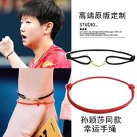 [Shop Hot Sale] Sun Yingsha Cùng Phong Cách Vòng Tay Kỷ Niệm Cặp Đôi Đơn Giản Dây Đỏ Nụ Cười Benming Năm Vòng Tay May Mắn Bện Điều Chỉnh Sáng Tạo 3.19
