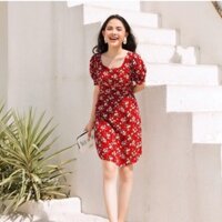 Shop kimi.vn Thanh lý đầm hoa nhí đỏ