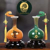 [SHOP MAIL] Cặp bình tài lộc như ý RỒNG VIỆT, bình hút lộc đặt ban thần tài, làm quà tân gia