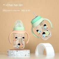 ◘[Shop mẹ vàbé] Bình sữa trẻ em đa năng chống rơi LQ223