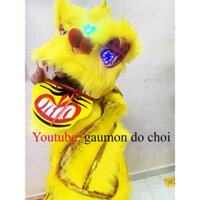 (SHOP MỚI) Đầu lân mini nhiều màu kèm đuôi (có đèn led)