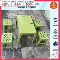 [shop mới+ xả kho] 3 bàn 12 ghế nhựa trà đá, nhà hàng giá rẻ [xả kho đón tết]
