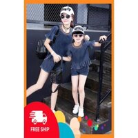 Shop Ngoc Trinh HCM -  Set đồ đôi mẹ bé mặc nhà, dạo phố-Sỉ từ 5 set trở lên - Nhắn tin cho shop để chọn size Cam Kết Uy