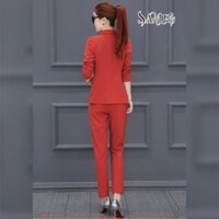 Shop Ngoc Trinh HCM - Set Nguyên Bộ Áo Vest + Quần dài đính nút-Sỉ từ 5 set trở lên Cam Kết Uy Tín