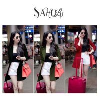 Shop Ngoc Trinh HCM - Shop Ngoc Trinh HCM - Áo khoác blazer form dài giống Ngọc Trinh-Sỉ từ 5 set trở lên Cam Kết Uy Tín