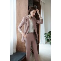 Shop Ngoc Trinh HCM - Shop Ngoc Trinh HCM -  Nguyên Set Áo Khoác Tay Lỡ Vest Blazer Kèm Quần Style Nữ Hàn Quốc Cao Cấp X