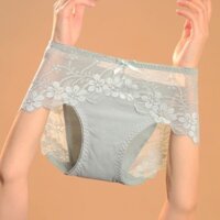 Shop Quần Lót Ren Gợi Cảm Nữ Cotton Nguyên Chất Kháng Khuẩn Đáy Thoải Mái Giữa Eo Liền Mạch Rỗng Thoáng Khí Kích Thước Lớn Quần Đùi 3.28v