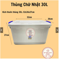 [shop thanh lý] thùng nhựa 30L/55l SẴN HÀNG thùng nhựa việt nhật có bánh xe lắp kín đựng đồ gia dụng
