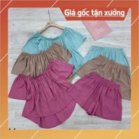 (Shop Uy Tín) BỘ ÁO TRỄ VAI QUẦN SHORT trơn