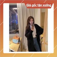 (Shop Uy Tín) CARDIGAN LÔNG THỎ DÁNG DÀI XẺ 2 TÚI 3 MÀU - AK1527