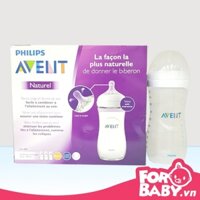 (SHOP XINH) Bình sữa chống đầy hơi Philips Avent Natural 260ml 330m