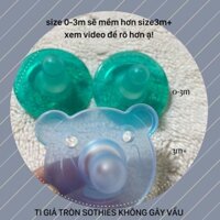 (SHOP XINH) Ti giả núm tròn siêu mềm avent - Ti giả giống núm bình sữa