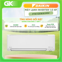 [Shopee - Lắp đặt 0Đ HN HCM] - FTKY25WAVMV - Máy Lạnh Daikin Inverter 1.0HP (1 Ngựa) FTKY25WAVMV chính hãng 100%