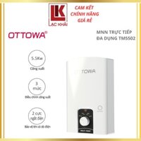 [Shopee - Lắp đặt 0Đ HN HCM] Máy tắm nước nóng trực tiếp OTTOWA Multi Mec TM5502 - Công suất 5500W, chống giật ELCB