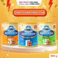 [SHOPEE TRỢ GIÁ] Sữa bột tăng cân Nature One Dairy SureGrow hỗ trợ hệ tiêu hoá của bé - Hộp 600g