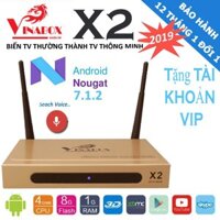 Shopee trợ giá - TV BOX Vinabox x2 2019 lõi tứ , Android 7.0