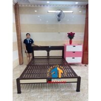 [SHOPLH89] -  Giường sắt 1m6 kiểu gỗ