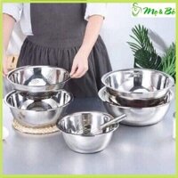 [Shopmebe] Bộ thau rổ Inox không gỉ 5 món tiện dụng-dày dặn thông thoáng