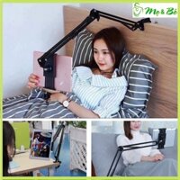 [Shopmebe] Giá đỡ ipad điện thoại, máy tính bảng, kẹp đầu giường, cạnh bàn đa năng xoay 360 độ có sẵn