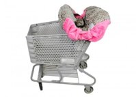 Shopping Cart Cover"Tan Cheetah/Hot Pink