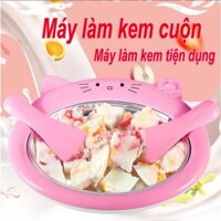 🛒shopping-🍨🍧Máy làm kem cuộn mini hình thú tại nhà đơn giản dễ sử dụng, Máy làm kem tiện dụng