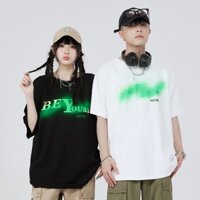 Shoptienich123kpop Áo thun in hình dáng rộng hợp thời trang của Mỹ dành cho cặp đôi nam nữ,áo phông hot trend UNISEX