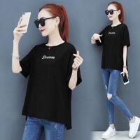 Short-sleeved T-shirt women's summer middle-aged mother's large size cotton loose tops