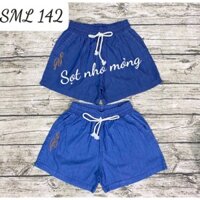 short vải  mỏng