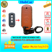[SH,SHMode,PCX,AirBlade]_Bao Da Bọc Chìa Khóa Smartkey Dòng Xe Honda Da Bò Thật 100% Khâu Tay Thủ Công Bảo Vệ Chìa Khóa