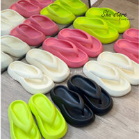 Shu Store | Dép cao su đúc kẹp lõm Dép kẹp ngón đế chống trơn trượt chống thấm nước cho nàng