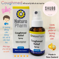 [SHU86] Naturo Pharm Coughmed Relief Spray - Xịt vi lượng đồng căn hỗ trợ ho của New Zealand
