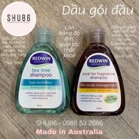 [SHU86] Redwin Coal Tar / Tea Tree - Dầu gội chống gàu , nấm , giảm nhờn của Úc