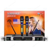 Shure UGX20ii Mic hat kem loa, Micro karaoke, Micro karaoke khong day, Micro hát karaoke giá rẻ, Micro karaoke Cao Cấp
