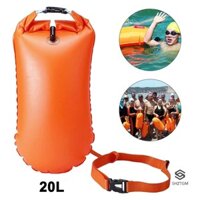 [Shztgm] Phao bơi mở bơm hơi 20L Phao bơi chống nước Túi khô không khí mới