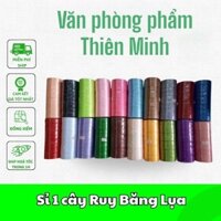 (Sỉ 1 cây) Ruy Băng Lụa Nhiều Màu Bản 2cm x 22m