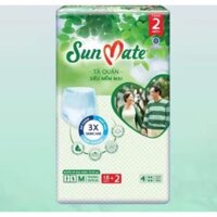 Sỉ 1 Cây/Thùng 4 Gói Tã Quần Sunmate M18 + 2 (20 Miếng) Siêu Mềm Mại - Tã quần người già Sunmate