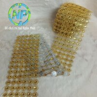 Sỉ 1 cuộn đá hoa mai trang trí Tết, tháp bánh, tháp nước, tháp đô la, tháp tỏi, oản tài lộc, trang trí mẹt Tết